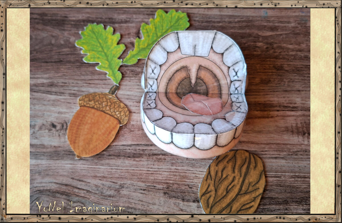 Printable brushing teeth pretend play activity for kids with Ham the Squirrel