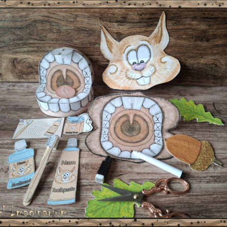 Brushing Teeth Pretend Play – Printable Dental Activity with Ham the Squirrel