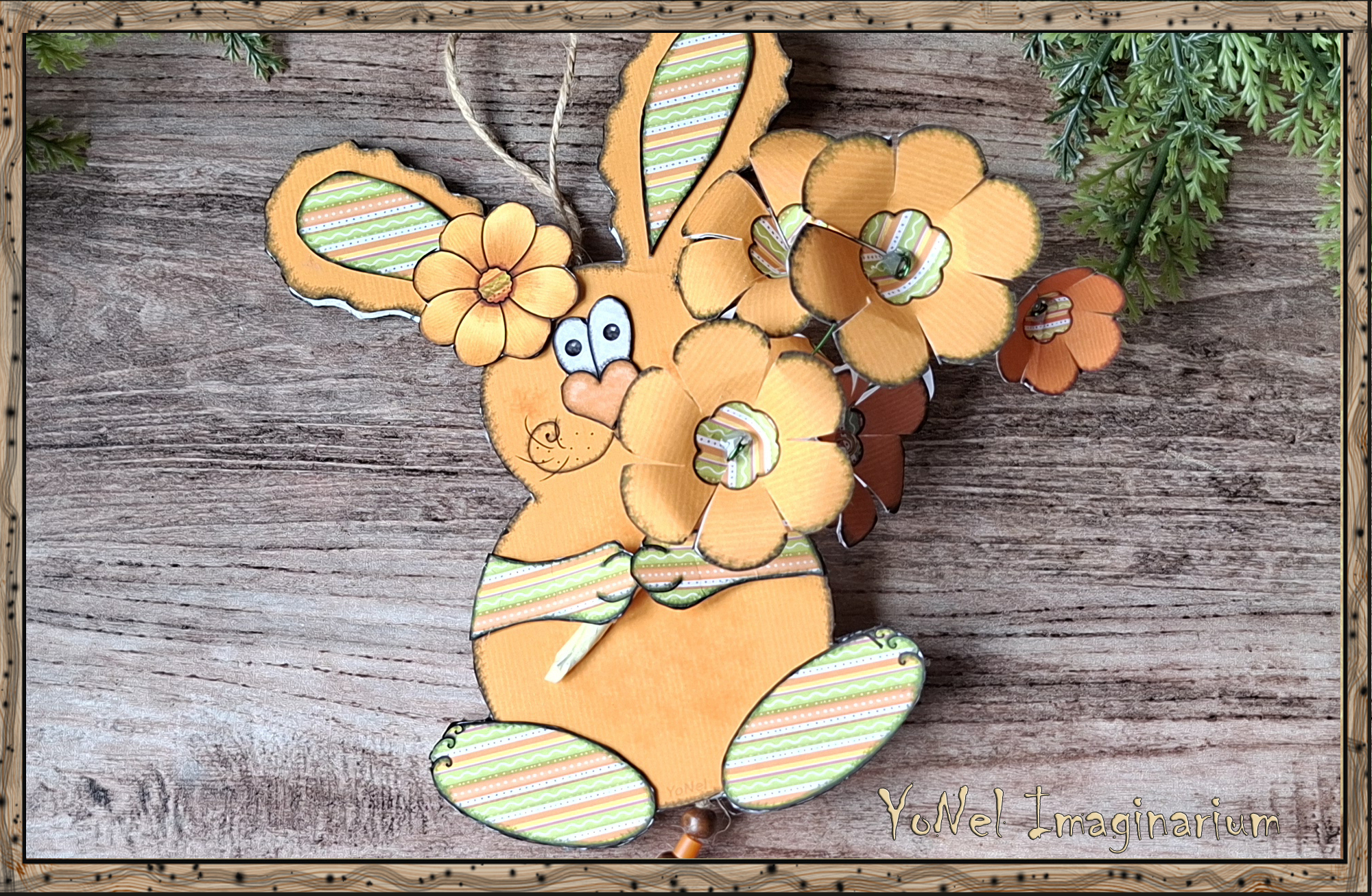 Printable Easter bunny craft – шаблон за зайче от хартия PDF