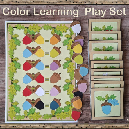 Color Mixing Play Set for Kids – Printable Posters, Cards & Activities