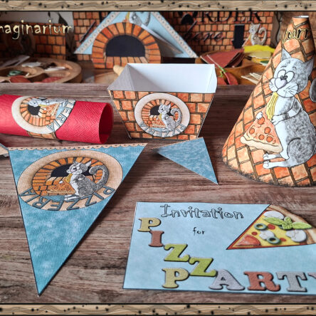 Pizza Decorations & Extras Printable – Pizza Party Set for Kids